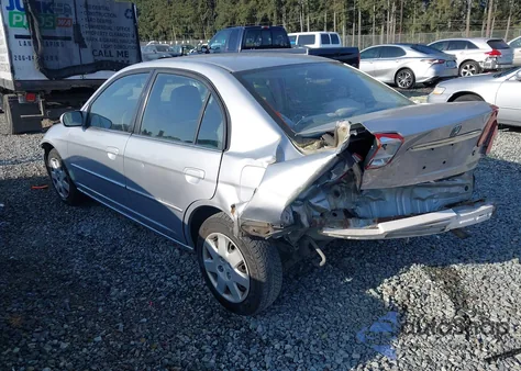 2002 Honda Civic Ex из США, поврежденный, VIN 1HGES267X2L022980